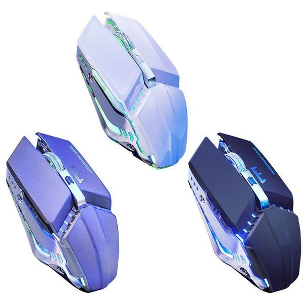 

2.4ghz usb wireless rechargeable mechanical gaming mouse silent optical mouse 24bb