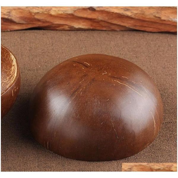 

vintage natural coconut shell bowl candy fruit bowl table storage section coconut bowl ink creative ornament han jllqct jjxh