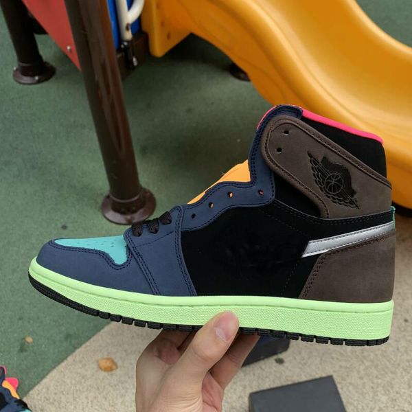

high og 1 bio hack 2020 new release 1s baroque brown black-laser pink mens basketball shoes men sports designer sneakers36-46