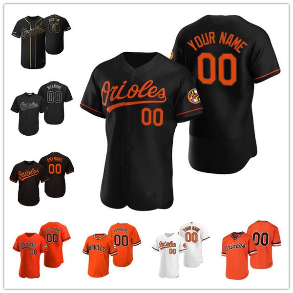 

custom men womens youth baltimore orioles white yellow black authentic home jersey