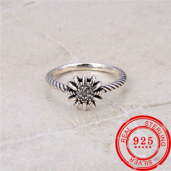 

genuine 925 sterling silver ring zircon inlaid ring ladies vintage fashion 925 sterling silver jewelry