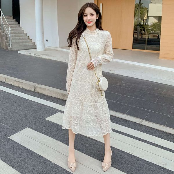 

2021 new spring dress large size fat mm lace bottom skirt with coat, Black;gray