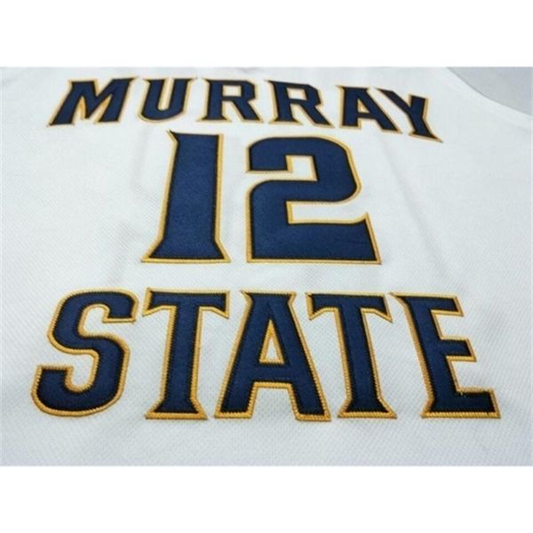 

rare121 #12 morant murray state college vintage jersey size s-4xl or custom any name or number jersey, Black