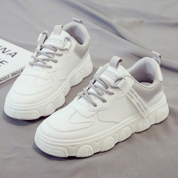 

2021 fashion women running shoes trainers shadow flat thick bottom triple white pink green grey lightweight outdoor sneakers great quality