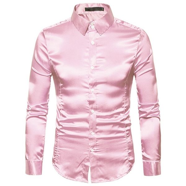 

metal gold color men's shirt korean version men's long sleeve turn down collar casual shirt spring and autumn 1022, White;black