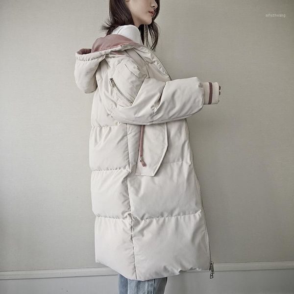 

fashion winter clothes women 2020 korean street female jackets hooded warm women coats mujer parkas zjt11421, Black