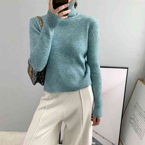 

women's sweaters autumn turtleneck pullovers long sleeve knitting short warm sweater femme pull v0fa, White;black