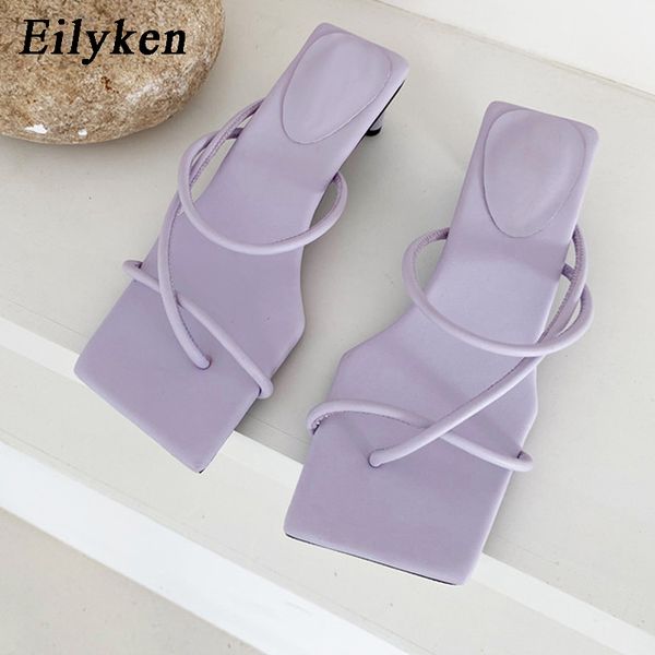 

eilyken strange heel narrow band slipper sandals women open toe elegant summer sandals women separated toe shoes women x1020, Black