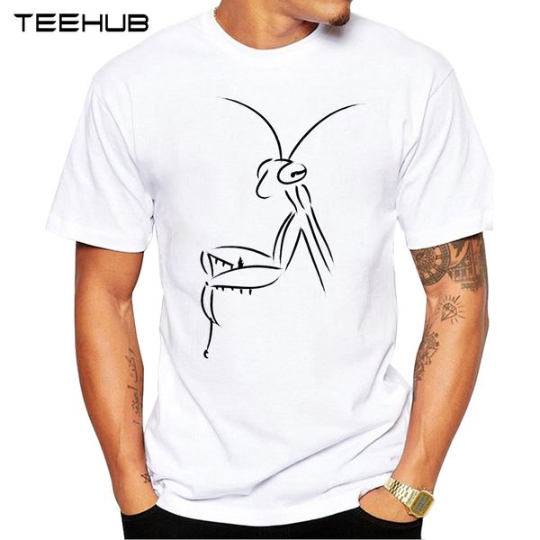 

new arrivals teehub cool men's fashion calligraphy mantis design t-shirt short sleeve o-neck hipster tee sport hooded sweatshirt hoodi