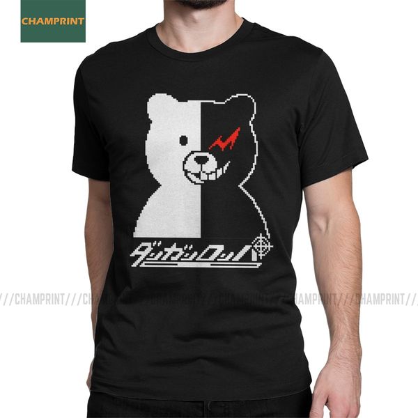 

monokuma pixels dangan ronpa monokuma nagito anime junko komaeda monobear short sleeve sport hooded sweatshirt hoodie men t shirt