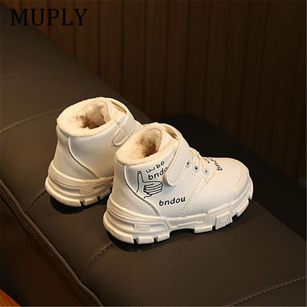 

children boy boots kid sneaker high leather boots for boys girls rubber slip snow boot fashion winter shoes toddler bota sqcrhx bbgargden, Black