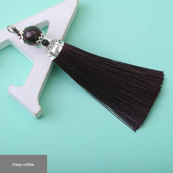 

5pcs polyester hanging tassel key jewelry diy crafts supplies hand making charms pendants tassels beaded fringe h jllkgs