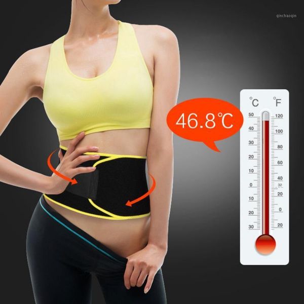 

waist support 1 pc adjustable belt women men neoprene yoga lumbar back sweat fitness trainer1, Black;gray