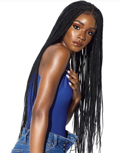 

2021 new dirty braids, twisted braids, wig ball, cosplay party, black wigs, african pigtails, dirty braids, hair covers. 65 cm