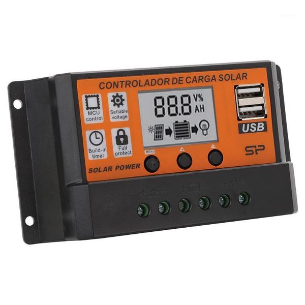

10-100a solar panel voltage regulator charging controller dc12/24v automatic focus tracking pwm mode1
