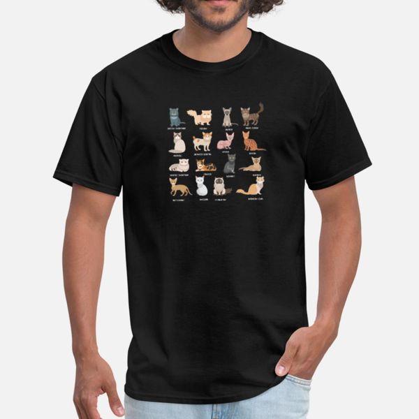 

all cat breeds t shirt comic black summer tracksuit hoodie sweatshirt