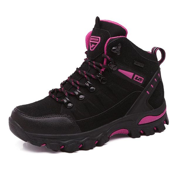 

winter outdoor hiking shoes women waterproof non-slip climb mountain trekking mujer walking shoes warm men size 35-45