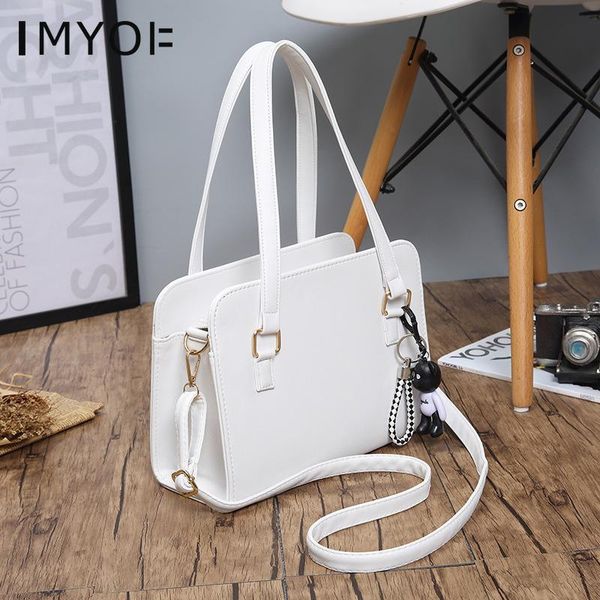 

elegant women handbag luxury pu leather solid color wild ladies casual tote large capacity female business commuter shoulder bag