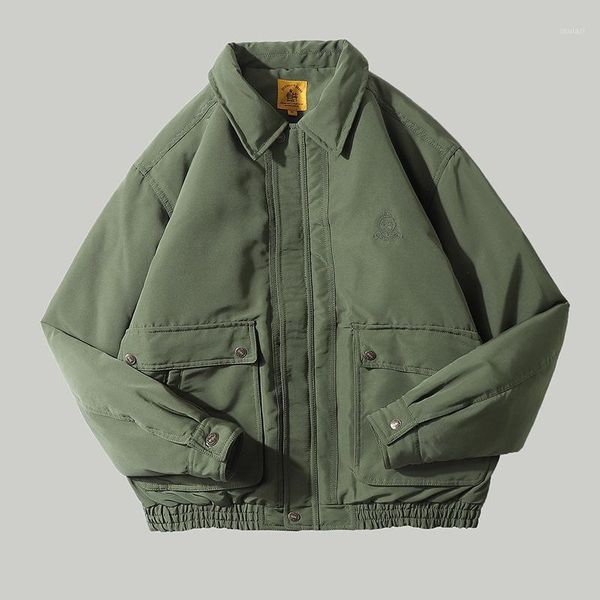 

shang the new winter 2020 thin coats male brief paragraph coat lapel army green men fall and winter jacket1, Black;brown
