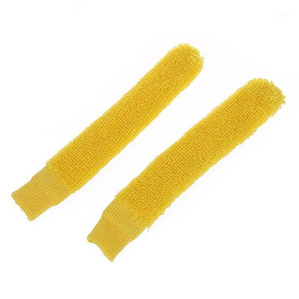 

2pcs badminton racket elastic towel wrap over grip cover yellow1