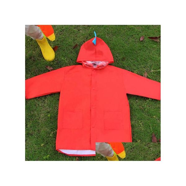 

small dinosaur children raincoat polyester baby outdoor waterproof raincoat poncho boys girls rainwea qylury bdetoys