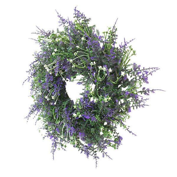

1pc cute stylish exquisite lovely party garland lavender ornament lavender wreath hanging wreath for party decor
