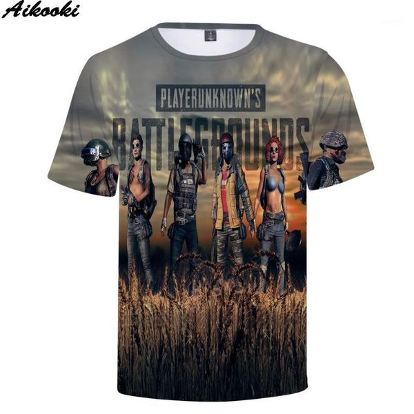 

3d tshirt men aikooki summer new t shirt 3d full game pubg t-shirt men/women t shirts pubg harajuku men's 1, White;black