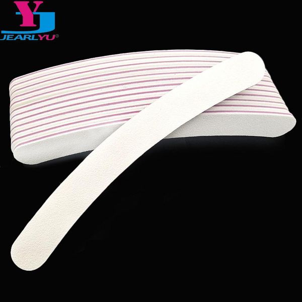 

20pcs white nail file sanding polishing block papers and foam lime buffering tips nail buffers pedicure salon accessories tools