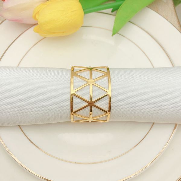 

6pcs/lot hollow metal napkin ring western restaurant napkin button wedding party mouth cloth table decoration