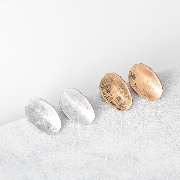 

alloy geometric yachan creative round cool wind new earrings, Silver