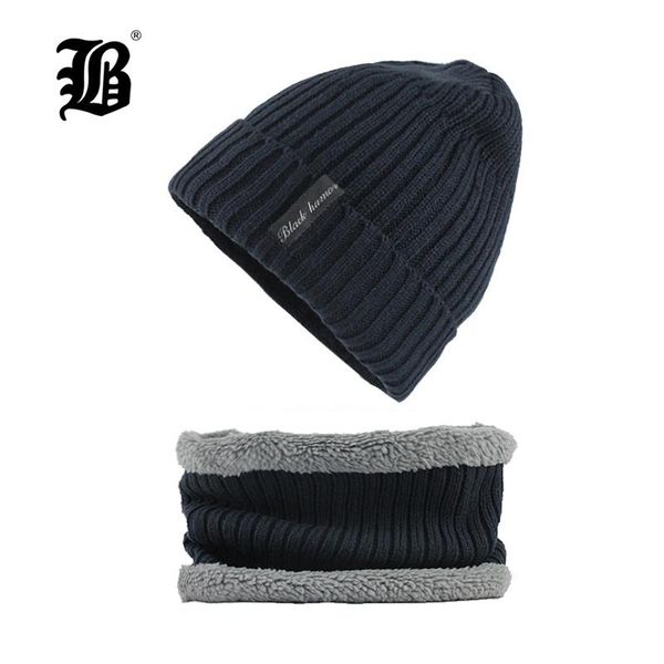 

flb] winter beanies men scarf knitted hat caps mask gorras bonnet warm baggy winter hats for men women skullies beanies f18006