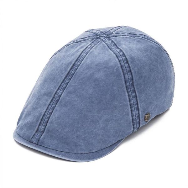 

voboom washed cotton beret cap men cabbie hat male ivy flat hat lightweight newsboy caps summer 157, Blue;gray