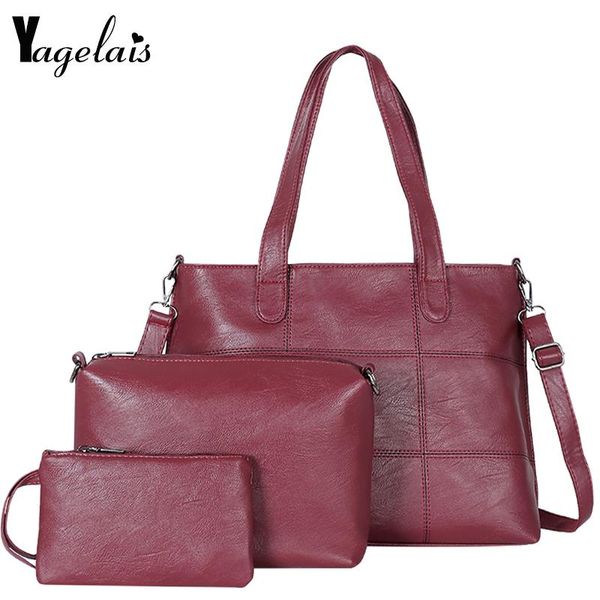 

handbags women shoulder crossbody composite bag female casual large totes artificial leather ladies messenger bag