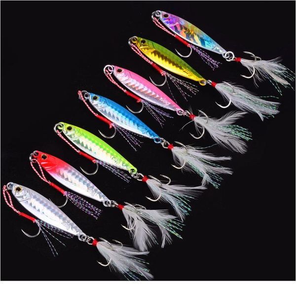 

1pc metal cast jig spoon 10g 20g 25g shore casting jigging lead fish sea bass fishing lure artificial bai qyljqi