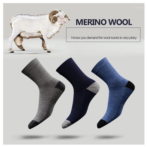 

3 pairs men and woman merino wool socks winter warm thickening socks 3 pairs one lot wool from australia1, Black