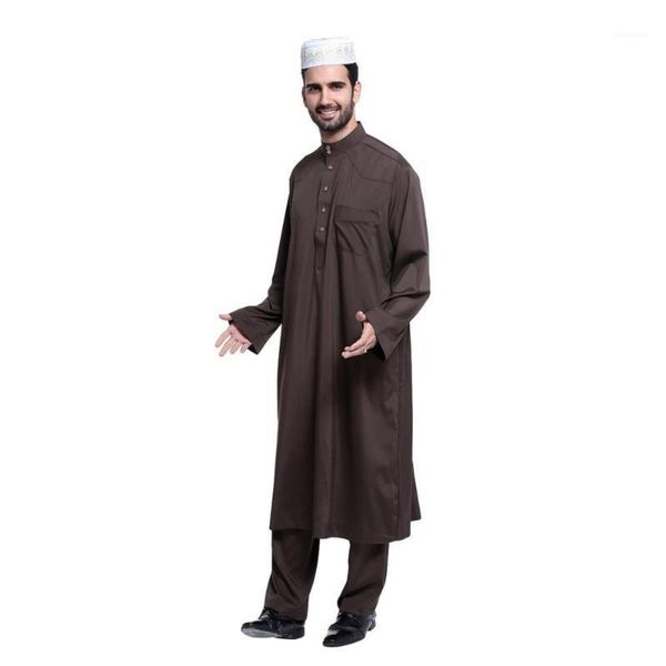 

muslim hui men's ethnic arab men's robe, Red