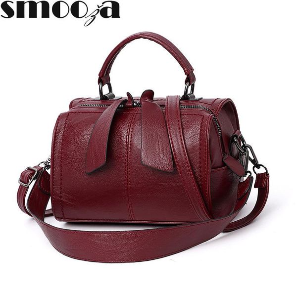 

smooza элегантная мода сумки женщины мешок плеча высокого качества crossbody сумки конструктора кожа pu дамы top handle bag