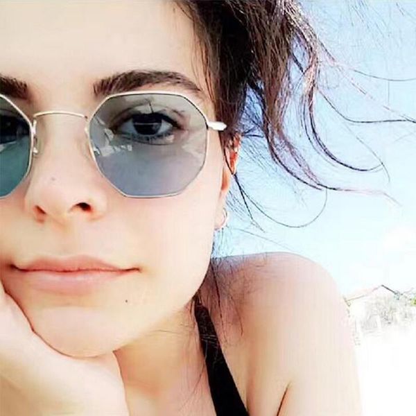 

sunglasses vintage metal men brand designer female sunglass hipster points sun glasses for women lady mirror, White;black