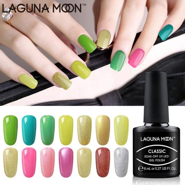 

lagunamoon color 8ml uv gel nail polish nail art design manicure soak off led lamp enamel gelpolish varnish gellak lacquer, Red;pink