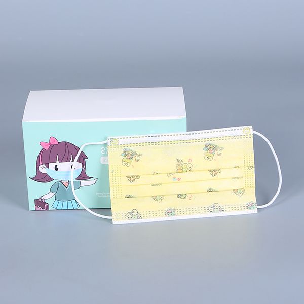 

layers nonwoven quality kids disposable 3 high cartoon face masks in stock