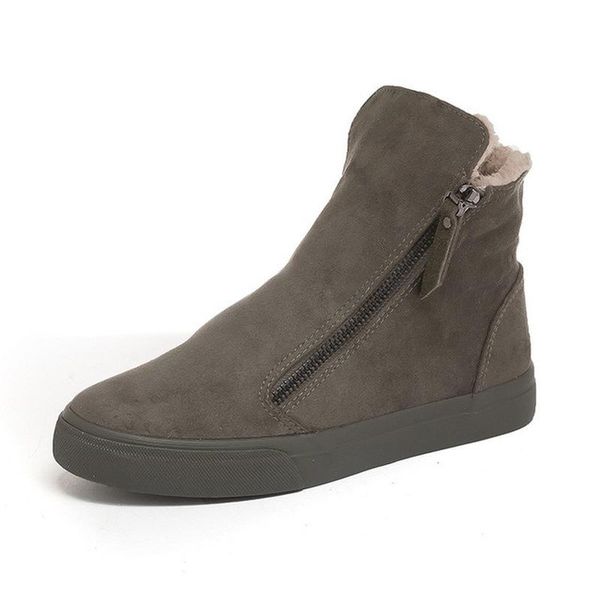 

ankle 2020 boots for women winter snow boots fashion zip botas warm plush shoes ladies fur platform shoes black botas mujer
