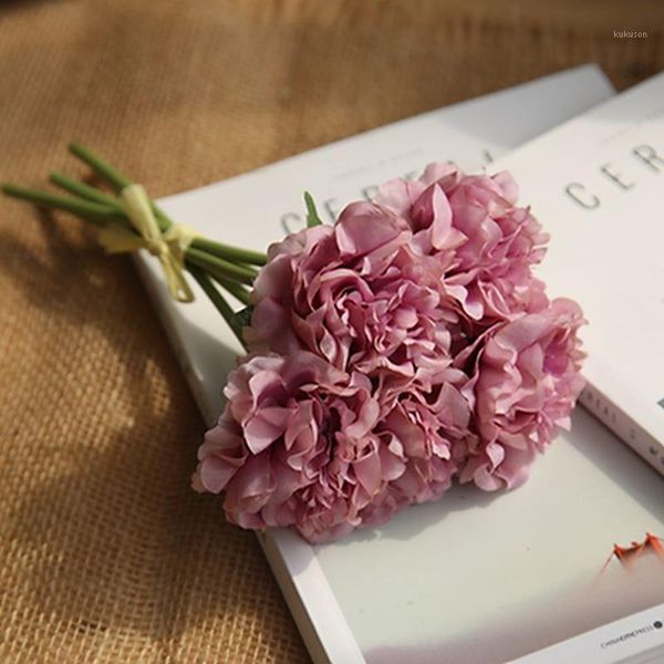 

artificial flower bouquet plant family decoration wedding bouquet flower fake festive & party decoration1