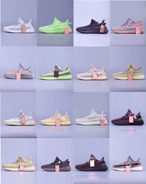 

2020 kanye shoes womens mens running shoes tail light sulfur yecher cinder earth abez asriel israfil eliada trainers sport shoes size 13, White;red