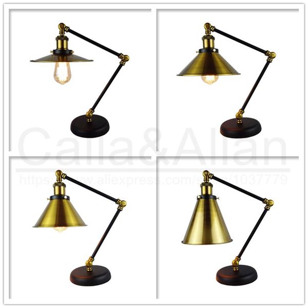 

wall lamp edison bulb 60w assembled bronze iron table lighting 1.8m wire with switch and plug beside for study room el decor