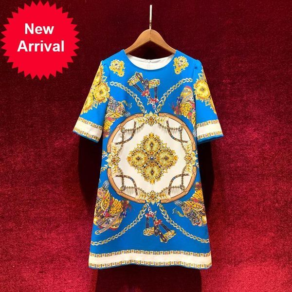 

2021 new printing brand design luxury vintage palace short loose mini autumn elegant fashion dressed in party er1e, Black;gray