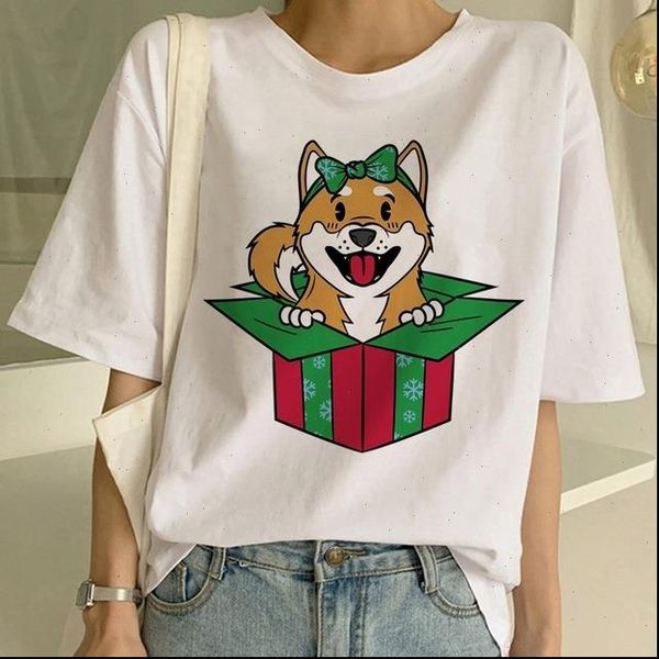 

cute dog print women tshirt summer harajuku short sleeve white t shirts women casual round neck female clothes