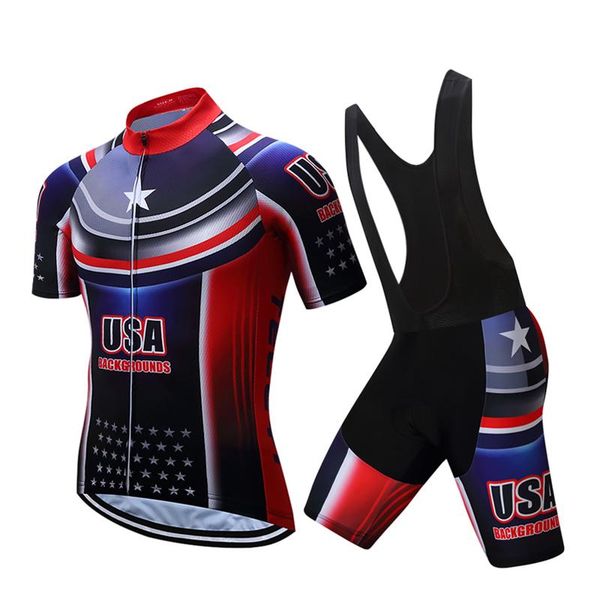 

2020 summer men's pro team bicycle jersey suits mtb maillot road bike clothing sets cycling clothes outfit cycle dress uniform, Black;blue