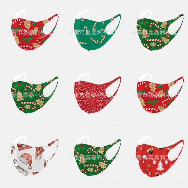 

kids christmas mask 3d 5 layers cartoon face christmas masks with filter breather valve anti dust christmas masks chilen dustproof protec#26, Black