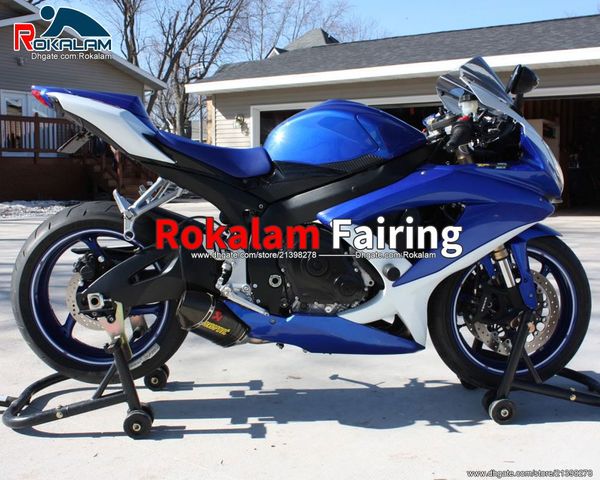 Kits de corpo azul para Suzuki GSX-R750 GSX-R600 2009 2009 08 09 10 GSXR750 GSXR600 K8 Aftermarket Fairing (moldagem por injeção)