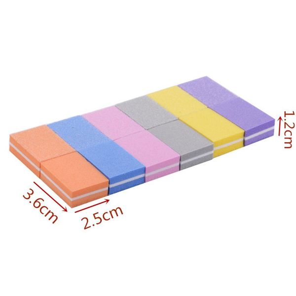 

20pcs mini sponge nail file blocks colorful double sided nail polish sanding buffer strips nail polishing manicure tools swy bbyeuz
